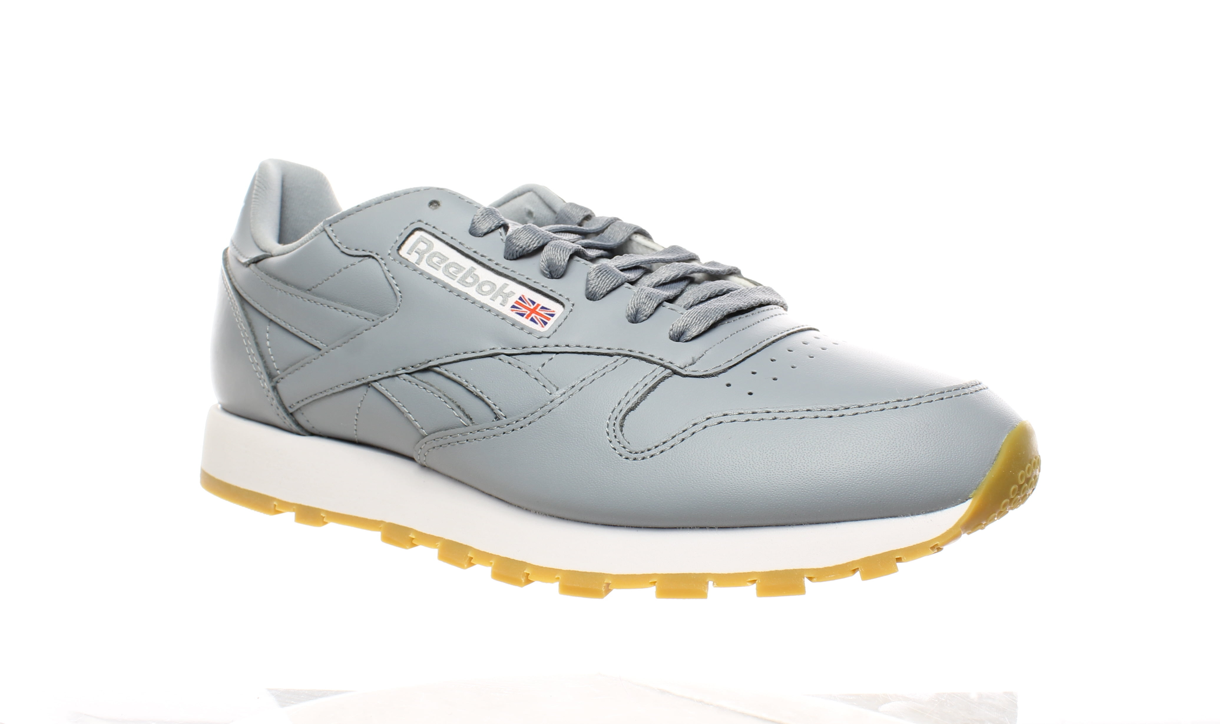 METEOR GREY/WHITE-GUM Reebok Classic Leather Gum Men's Shoes CN0452 