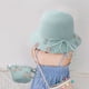 thumbnail image 5 of Conjunto de sombrero y bolso de paja para niñas, sombreros de fiesta de té para niñas, bolsos, gorras de vestir, bolsas, regalo para cumpleaños, verano, viajes en la playa, 5 of 5