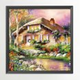 thumbnail image 3 of (A-40*40cm) hilo algodón ecológico 11CT impresión 3 hebras 40*40CM kit serie paisaje punto cruz casa SZX59, 3 of 9