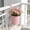 Pink, variant on Flower Pots, Metal Iron Hanging Flower Plants Pots, Balcony Garden Plants Planter Baskets, Fence Bucket Pot, 4'' Flower Holders with Drainage Holes, Home Decoration