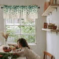 thumbnail image 5 of Rustic Leaves Valances for Windows Farmhouse Kitchen Curtains Valances Rod Pocket Valance Curtains for Kitchen Windows Vintage Spring Botanical Eucalyptus Vines Window Valances for Bathroom 54"x18", 5 of 6