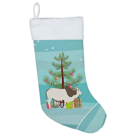 Carolines Treasures BB9197CS Malvi Cow Christmas Christmas Stocking Large multicolor