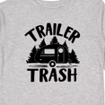 thumbnail image 4 of Inktastic Trailer Trash- Camping Humor Boys or Girls Long Sleeve Toddler T-Shirt, 4 of 5