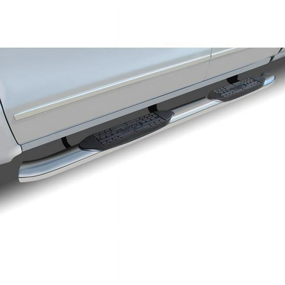 Raptor 02-08 Dodge Ram 1500 Regular Cab; 03-09 Dodge Ram 2500/3500 Regular Cab 5 Inch OE Style Curved Stainless Steel Oval Step Bars 1602-0101 Fits select: 2004-2006 DODGE RAM 1500 ST/SLT