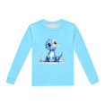 thumbnail image 5 of Ensembles de Pyjama Garçon Enfants Imprimé Dinosaure Col Rond Manches Longues Haut Pantalon 2 Pcs Printemps Automne Ensemble de Pyjama Enfants Pjs Bleu Clair 4 Ans-5 Ans, 5 of 5