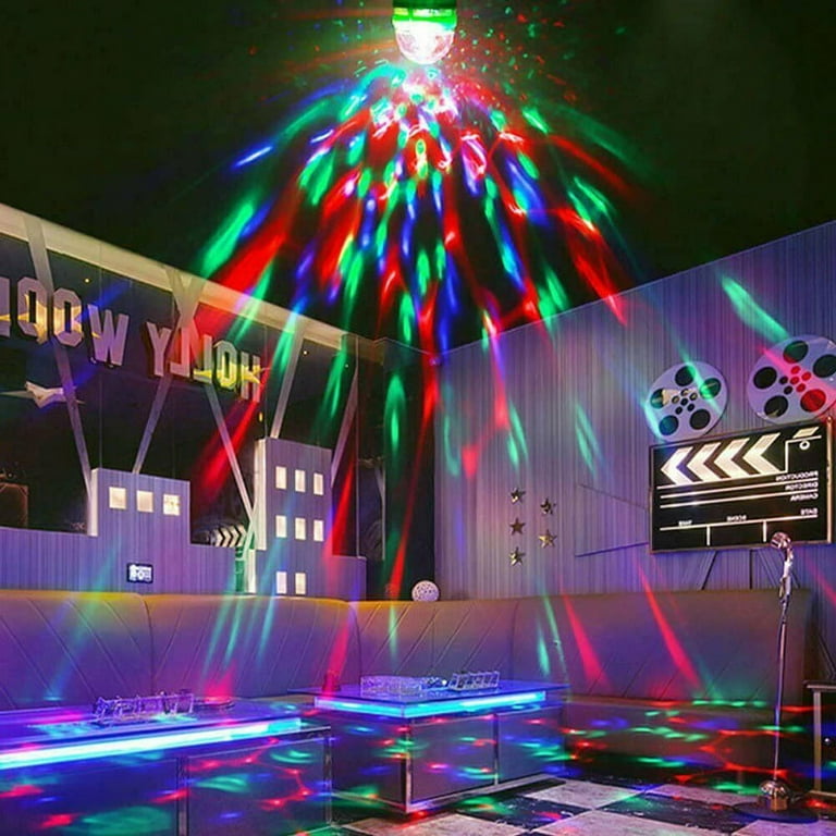 3W Colorful Rotating Stage DJ E27 1pc RGB Party Disco Bulb Lamp Strobe LED Light