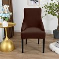 thumbnail image 4 of Chair Cover Velvet Chair Slipcovers Removable Washable Soft Dining Chair, 4 of 8