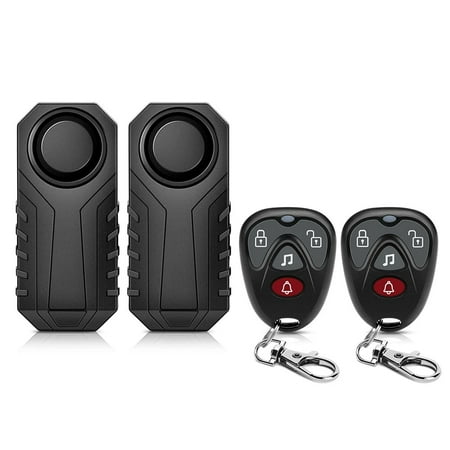 WSDCAM 113dB Loud Anti Theft Bike Alarm with Remote Waterproof Home Security Bike Accessories Car Alarm with Remote Vibration Sensor Alarm Systems