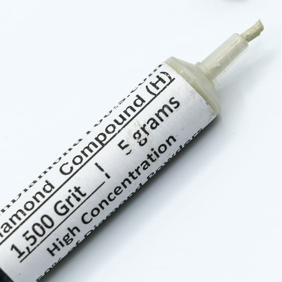 TechDiamondTools Diamond Lapping Compound Polish Lapidary Paste 1,500 Grit 6-12 Microns for PrePolish 5 Grams with High (H) 50% Concentration of Diamond Powder