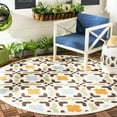 thumbnail image 2 of SAFAVIEH Veranda Branson Geometric Indoor/Outdoor Area Rug, 6'7" x 9'6", Cream/Terracotta, 2 of 10