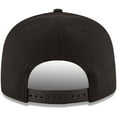 thumbnail image 4 of Men's New Era Black Milwaukee Bucks Black & White Logo 9FIFTY Adjustable Snapback Hat, 4 of 4