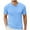 Light Blue, variant on Men's Knit Polo Shirt Short Sleeve Open Knit Sweater Textured Knit Polo Shirt