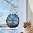 thumbnail image 5 of Mystic Moon Dragonfly Stained Glass Window Hanging, Stained Glass Window Decor Suncatcher for Women, Perfect Home Decor, Stained Glass Ornament 2025, Holiday Decoration, Seasonal, 5 of 6
