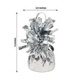 thumbnail image 3 of Efavormart 6 Pack - 5" Metallic Silver Foil Balloon Weights for Birthday, Helium Balloon Weights for Wedding, Party, Table, Centerpiece Decorations, 3 of 5