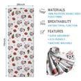 thumbnail image 2 of White Cow Strawberry Heart Pattern Hot Yoga Mat Towel Non Slip for Hot Yoga - Quick-Drying Yoga Mat Cover with 4 Corner Pockets with Travel Bag - Hot Yoga Towel Non Slip 74"x26", 2 of 6