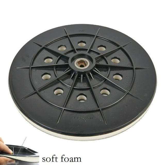 Ponceuse à Paroi Sèche Crochet et Boucle 10 Trous 9 Pouces 215Mm Tampon de Secours avec Filetage 6Mm