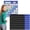 Black,Blue, variant on Clearance Under $5.79 Classroom Monthly Calendar Pocket Chart, Heavy-Duty Nylon Wall Hanging Organizer for 2.75 x 2.75 Cards, Homeschool and Classroom Must-Have