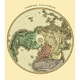 thumbnail image 2 of Thomson 26x29 Gold Ornate Wood Framed with Double Matting Museum Art Print Titled - Northern Hemisphere - Thomson 1814, 2 of 4