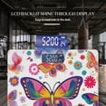 thumbnail image 3 of High Precision Body Weight Scale Smart Bathroom Scales with Large LCD Display(400lbs),Decorative for Bedroom-Vibrant Pattern Of Colorful Butterflies And Flowers, 3 of 4