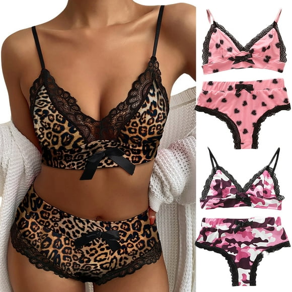 Leopard Print Bra And Panty Set Leopard Print Bra And Panty Set