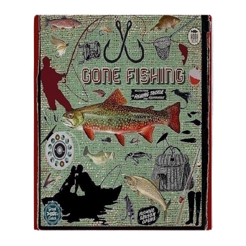 CafePress Gone Fishing Soft Fleece Throw Blanket, 50"x60" Stadium Blanket