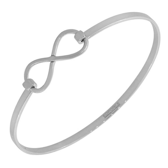 EDFORCE Stainless Steel Classic Infinity Bangle Bracelet