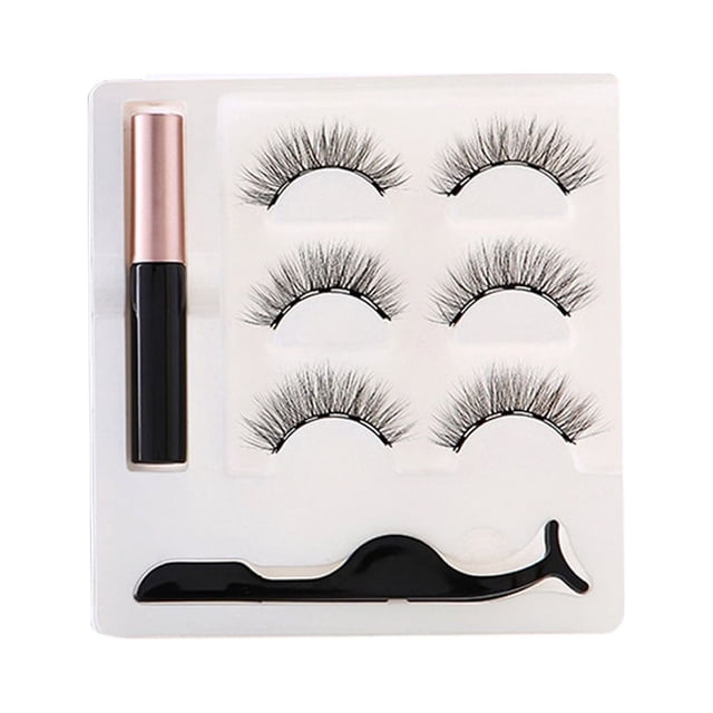 Pestañas postizas naturales multipack para un efecto lifting de ojos