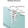 thumbnail image 3 of Designed for Samsung Galaxy A13 5G Case Clear Shockproof Silicone Protective Case with Ring Holder Kickstand Durable Soft TPU Anti-Scratch Non-Yellowing Phone Cover - Clear, 3 of 14
