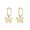 B-Gold, variant on Sterling Silver Butterfly Earrings Hoop for Women Teens Small Butterfly Hoop Earrings Huggie Drop
