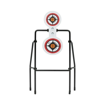 Ez Aim AR500 Spinner Target, Large Frame, White, Steel, Shooting Practice Targets, 4" Target