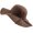 Coffee, variant on Women's Foldable Wide Brim Felt Bowler Fedora Floopy Hat
