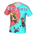 thumbnail image 6 of Men Women Bob's Burgers Shirts Short Sleeve Cosplay Adults Anime T-Shirts Crew Neck 3D Printed Tee Tops, 6 of 8
