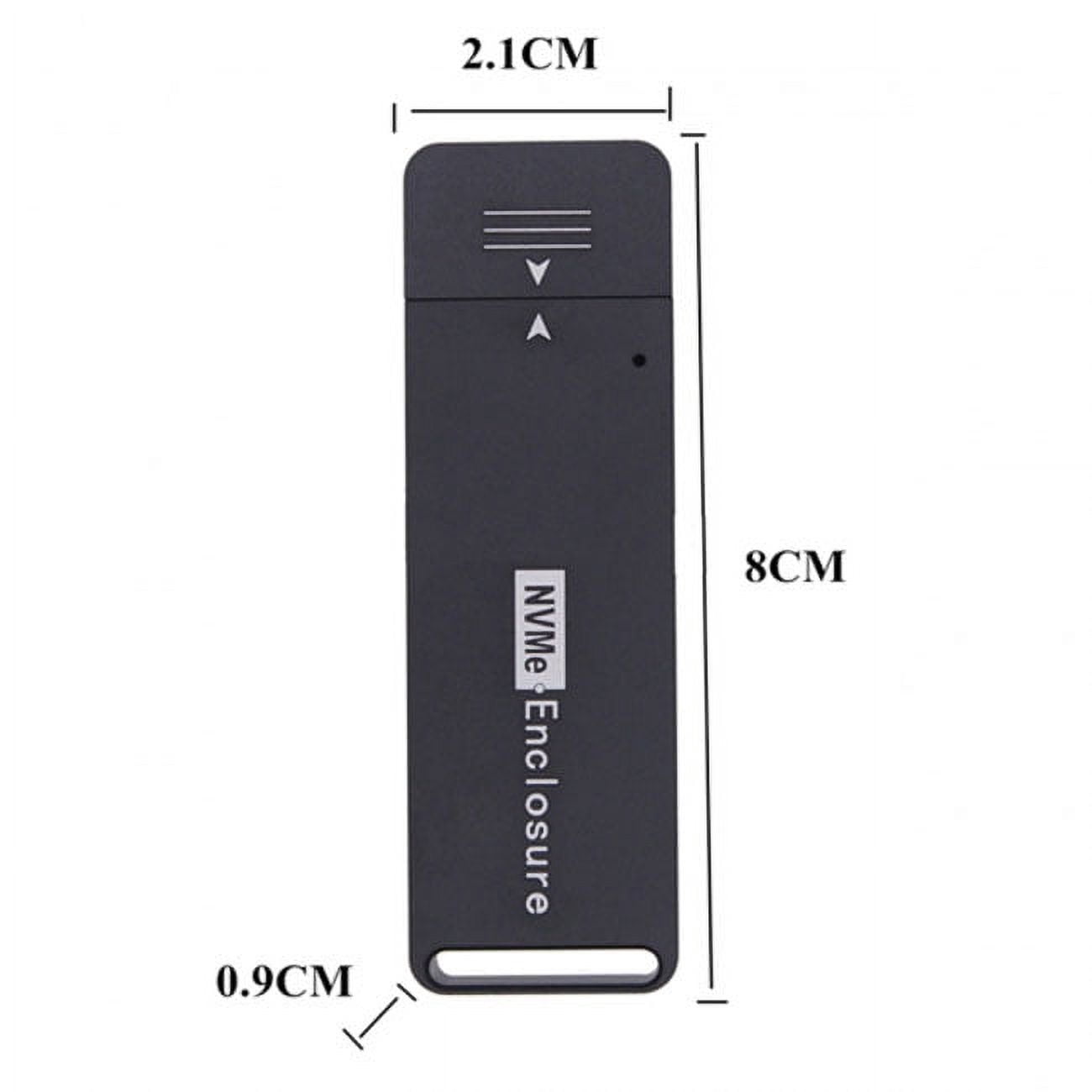 Chenyang CY USB 3.1 Gen2 10Gbps to NVME PCI-E M-Key Solid State Drive External Enclosure 2230/2242mm Enclosure