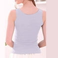 thumbnail image 6 of MPWEGNP Womens Tank Tops Sleeveless Scoop Neck Loose Fit Summer Clothes Grey M, 6 of 7