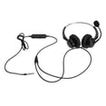 thumbnail image 2 of Auriculares con Micrófono Auriculares con Cable para Centro de Llamadas Teléfono Binaural con Cancelación de Ruido Altavoz de 28 Mm Micrófono de un Puntero para Centro de, 2 of 8