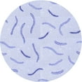 thumbnail image 1 of Ahgly Company Machine Washable Indoor Round Transitional Lavender Blue Area Rugs, 6' Round, 1 of 7
