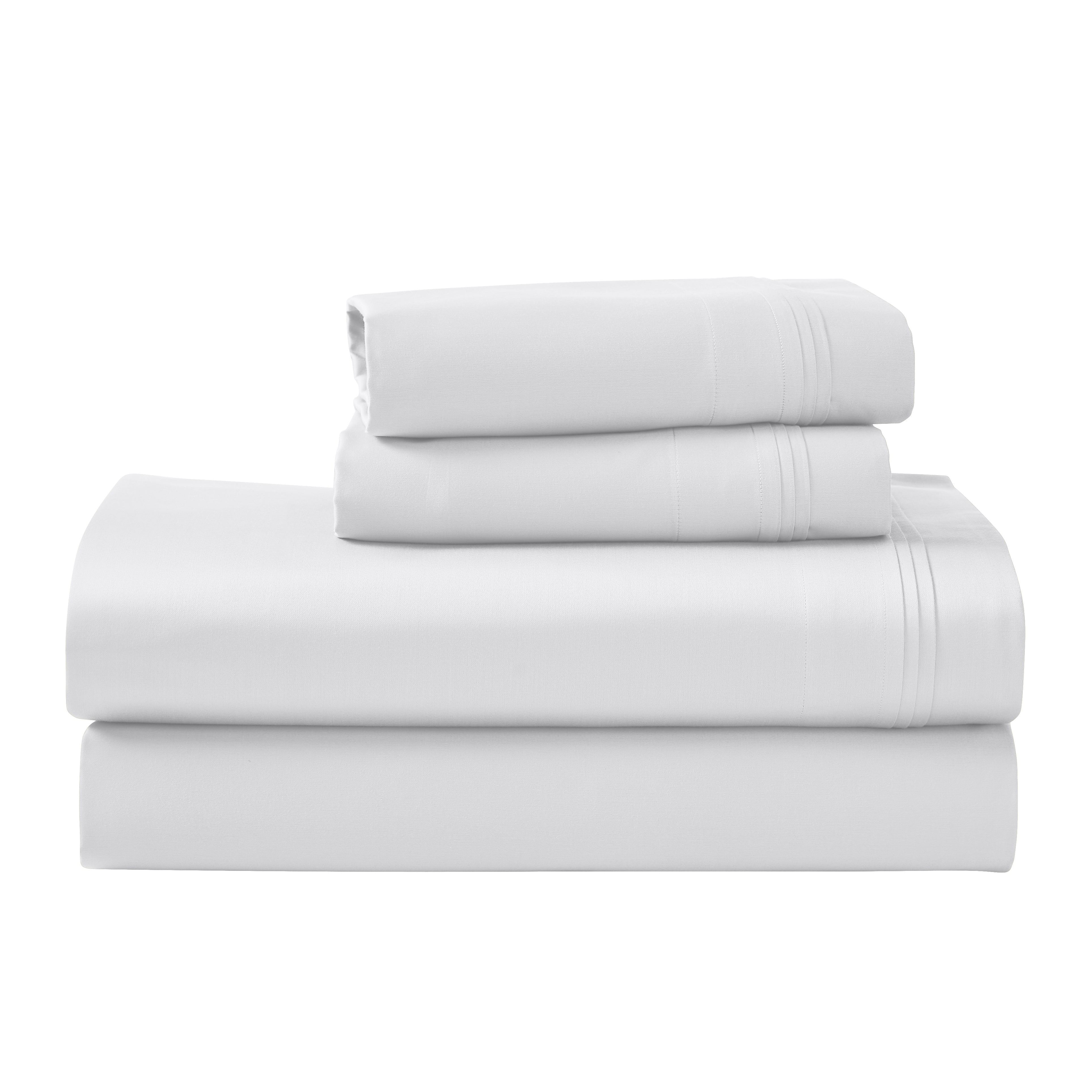 Superior 1000 TC Egyptian Cotton Extra Deep Pocket 20 Inch Sheet Set, Cal King, Platinum
