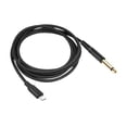 thumbnail image 3 of Cable auxiliar para instrumentos musicales, cable de audio para guitarra, 6,35 mm, 1/4 pulg., cable para mezclador de bajo y guitarra eléctrica, cable 200 centímetros, 3 of 8