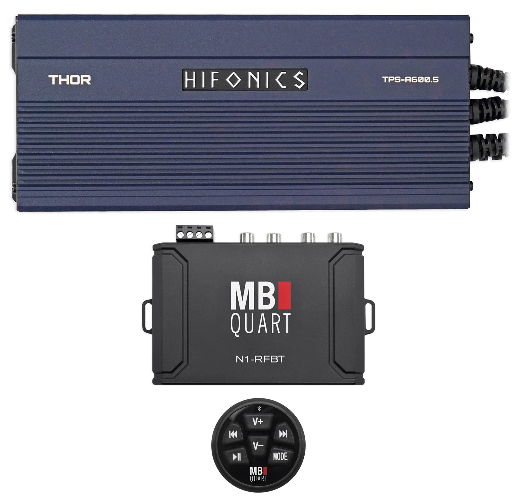 Hifonics TPS-A600.5 600w 5-Channel Marine Amplifier For Polaris RZR/ATV/UTV/Cart 