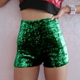 thumbnail image 5 of Women's Summer Shorts Shimmering Rhinestone Concert Outfit Fitted Sexy Stage Performance Loose High Waisted Short S-L, 5 of 6