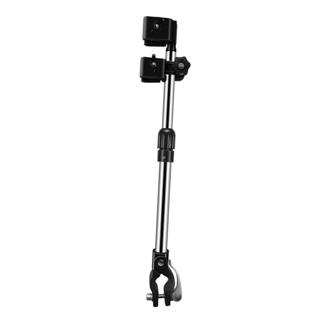 Soporte de montaje para paraguas de bicicleta, de acero inoxidable, de montaje rápido y desmontaje para carrito, soporte de fijación para motocicleta, 36 cm a 47 cm
