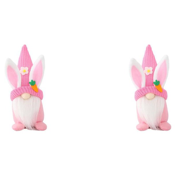 Decoraciones de Pascua Yuarrent muñecas de conejito para el hogar suministros de fiesta de primavera