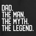 thumbnail image 5 of Wild Bobby, Dad The Man The Myth The Legend Father's Day Mens Long Sleeve Shirt, Black, Small, 5 of 6