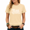 Apricot, variant on GIFFIMY Women's Artful Typography Graphic Short Sleeve T-Shirt Grey Standard Fit Everyday Top
