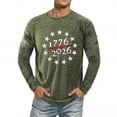 thumbnail image 5 of CUSTG Men T-Shirts Casual Sporty Patriotic Long Sleeve T Shirt Athletic Fit Crew Neck Tops Daily Workout Activities Celebrate America's 250th Anniversary Breathable 1776-2026 4th Of July Tee, 5 of 5