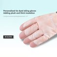 thumbnail image 5 of Winter Essential,Warm Cotton Gloves for Women & Men Waterproof Motorcycle Gloves with Thick Insulation,Windproof Snow-Proof for Skiing,Riding,Cycling,Pink Leather Palm,Adjustable Cuff, 2PCS Pink, 5 of 9