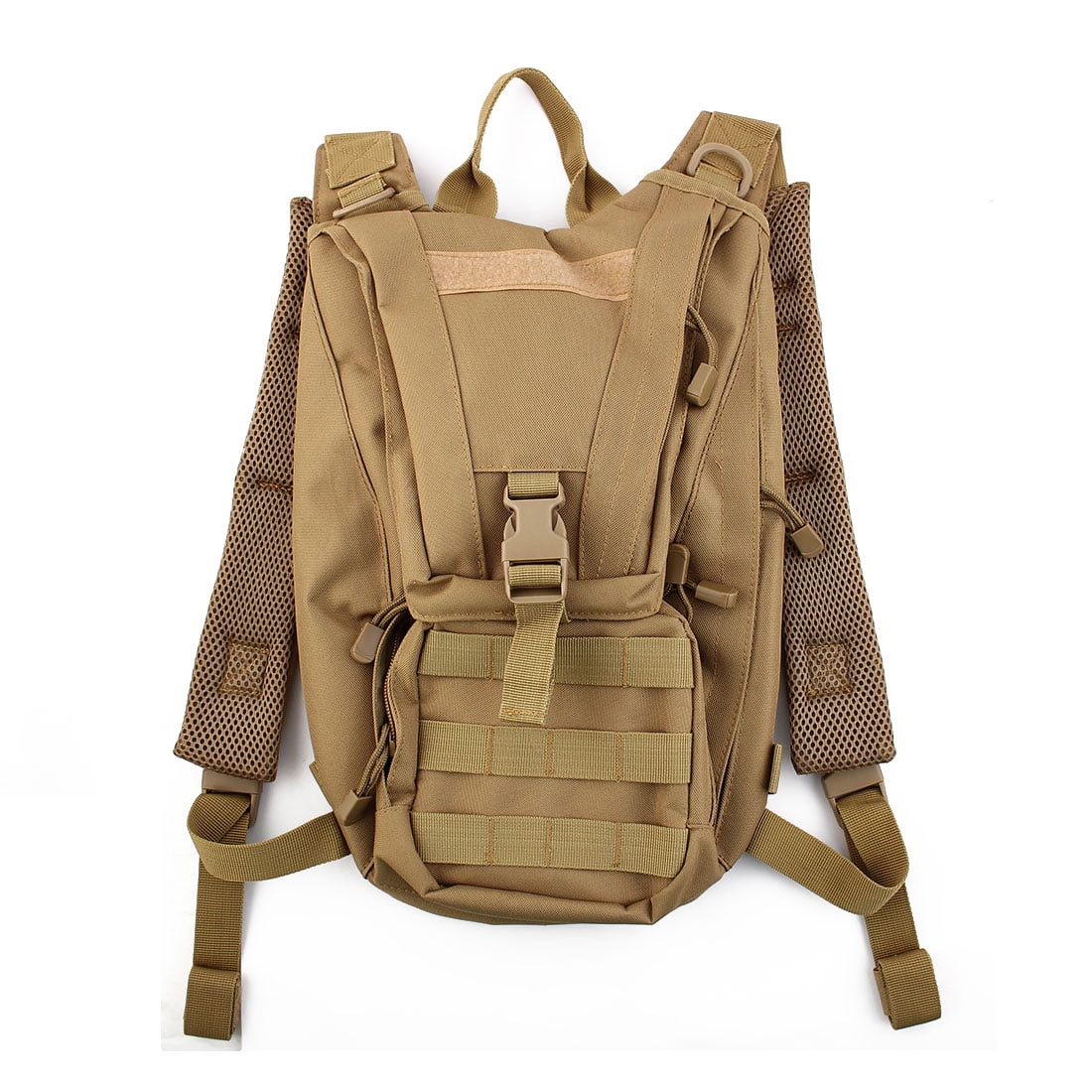 Hiking Camping Cycling Mountain Biking Hydration Bladder Backpack Pack Khaki by Unique-Bargains