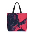 thumbnail image 1 of Easygdp Rock Skull Guitarist Bolsa Tote para Mujer, Bolso de Hombro para Trabajo, Playa, Viajes, Compras y Supermercado, 1 of 7