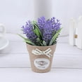 thumbnail image 1 of Artificial Plant Decorative Flowers Fake Flowers Mini Potted Bonsai Green Plant, 1 of 7