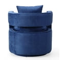 thumbnail image 4 of TOV Furniture Kennedy Navy Velvet Swivel Chair, 4 of 8